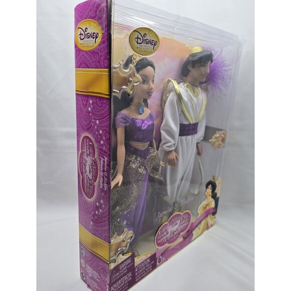 Disney 2007 Jasmine and Aladdin Enchanted Tales Dolls Rare New- Box Damaged - Picture 12 of 13
